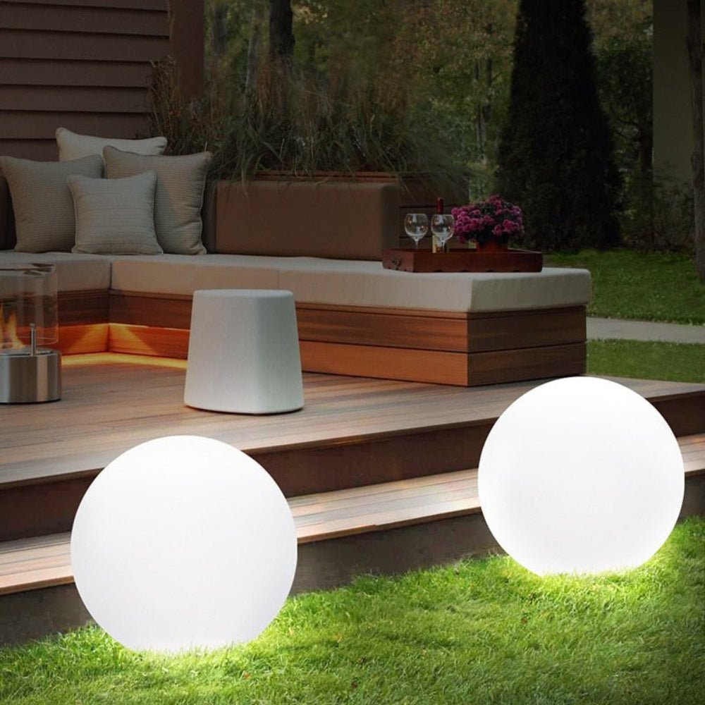 16-Color LED Globe Light — USB Rechargeable with Remote, IP65 Indoor/Outdoor Ambient Lamp