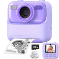 Kids Instant Print Camera, 1080p, Dual Lens, 2.4-inch Screen, 32GB Card Included