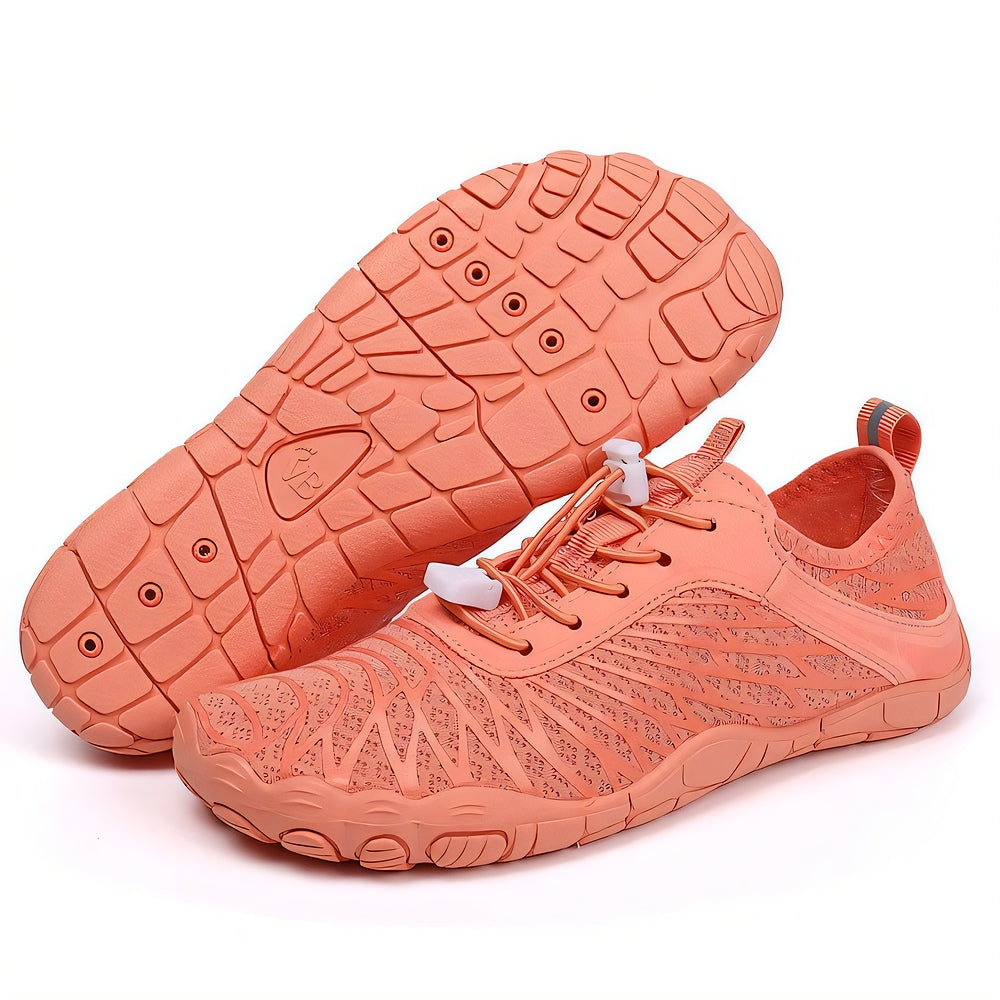 Solara Barefoot Shoes in Sun-Kissed Orange — Lightweight Minimalist Everyday Wear