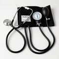 Manual Arm Blood Pressure Monitor — Aneroid Gauge with Integrated Stethoscope & Cuff