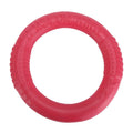 Natural Rubber Dog Ring Toy — Floating Fetch & Chew Toy with Unpredictable Bounce