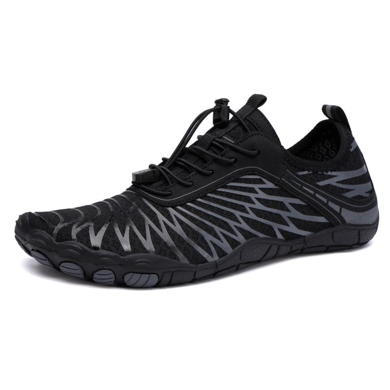 Neuro Barefoot Shoes in Black — Unisex Wide Toe Box, Thin Minimalist Sole