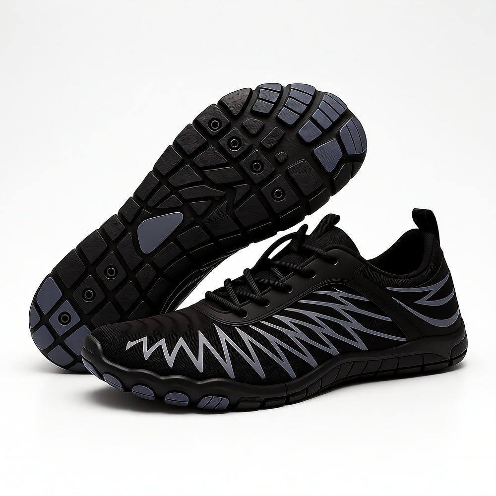 Neuro Barefoot Shoes in Black — Unisex Wide Toe Box, Thin Minimalist Sole