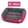 Fleece Dog Bed — Soft Supportive Cushion for Warm, Cozy Rest, All Ages