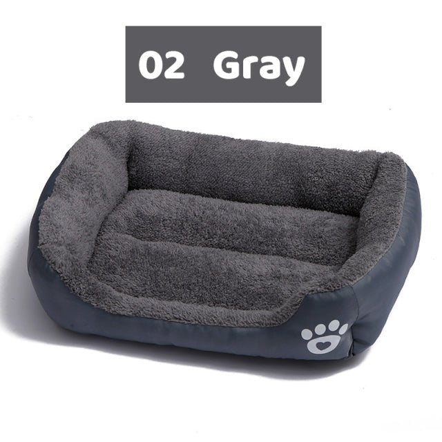 Fleece Dog Bed — Soft Supportive Cushion for Warm, Cozy Rest, All Ages