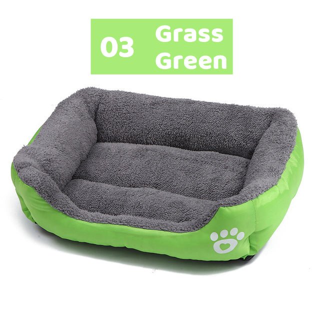 Fleece Dog Bed — Soft Supportive Cushion for Warm, Cozy Rest, All Ages