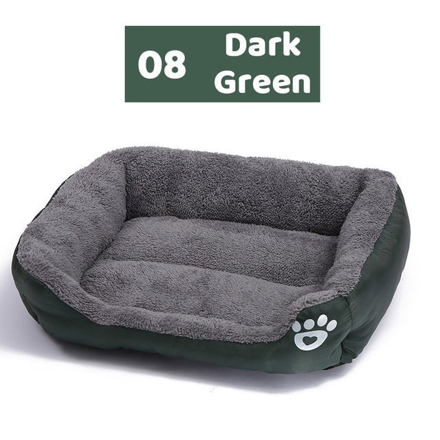 Fleece Dog Bed — Soft Supportive Cushion for Warm, Cozy Rest, All Ages