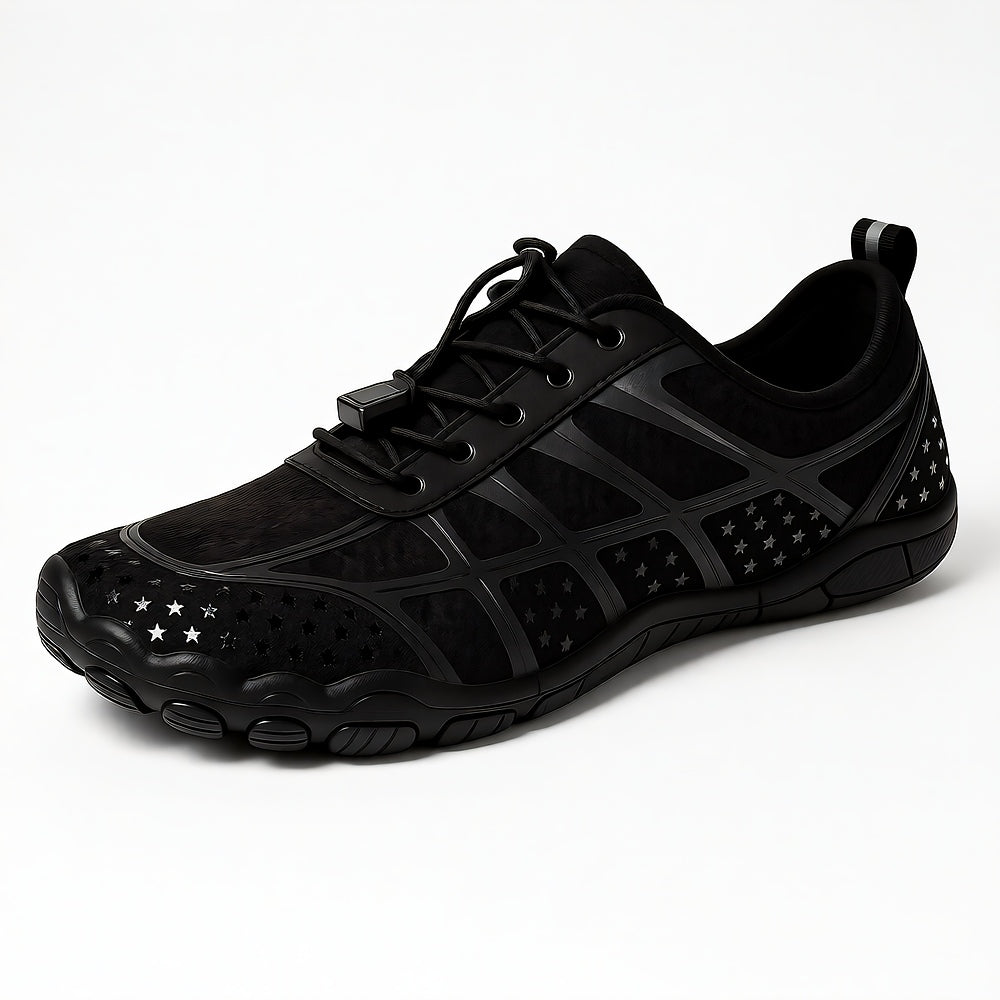 Mirox Athletic Shoes, Breathable Mesh Upper, Flexible Sole, Quick-Lace System, Everyday Trainers