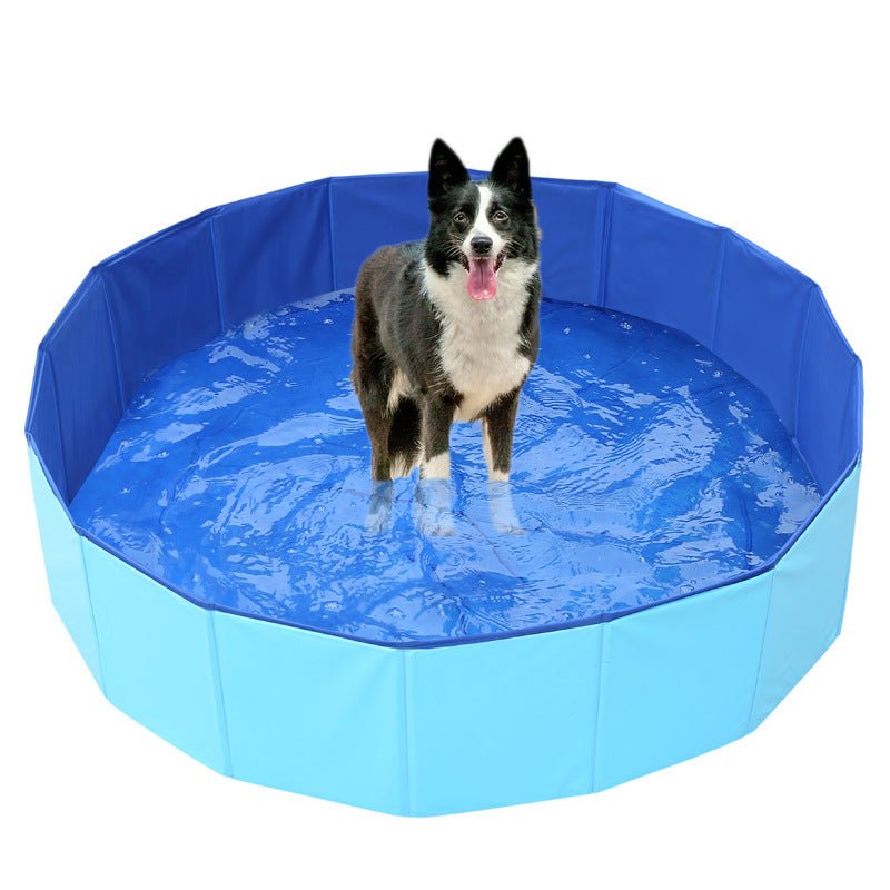 Collapsible Dog Pool — Foldable Outdoor Pet Swimming Pool & Bath Tub
