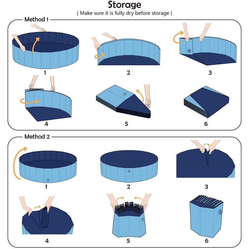 Collapsible Dog Pool — Foldable Outdoor Pet Swimming Pool & Bath Tub