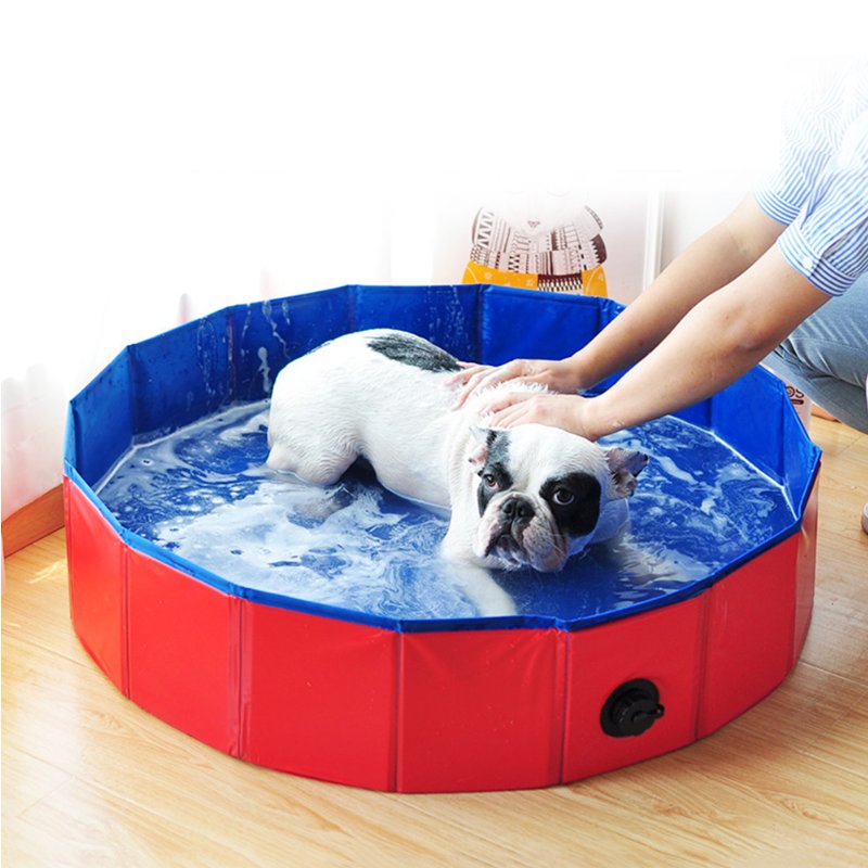 Collapsible Dog Pool — Foldable Outdoor Pet Swimming Pool & Bath Tub