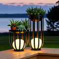 Solar Flower Stand Light — Rust-Proof Aluminum LED Display Stand, IP65, Rechargeable