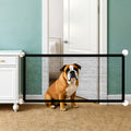 Mesh Safety Barrier, 180x72cm, Black, Indoor and Outdoor Baby and Pet Fence