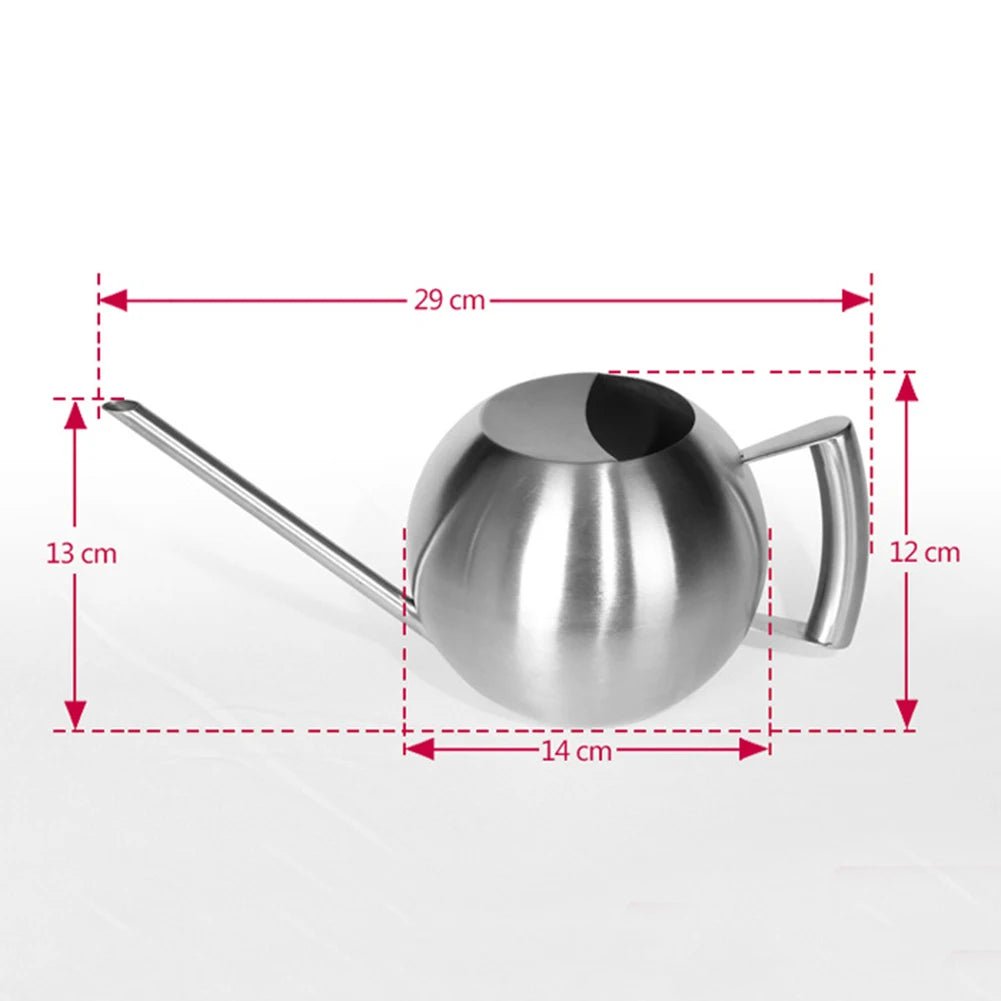 Stainless Steel Watering Can — 1500ml Minimalist Indoor Plant Care