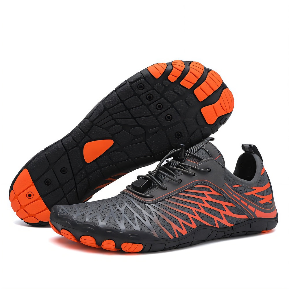 Neuro Unisex Barefoot Shoes in Orange — Wide Toe Box, Thin Flexible Sole
