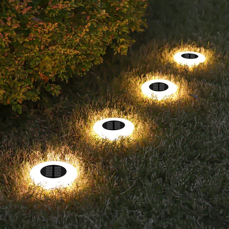 Solar Pathway Lights 4-Pack — 6" Dusk-to-Dawn LED Stakes, IP65, Wire-Free