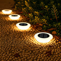 Solar Pathway Lights 4-Pack — 6" Dusk-to-Dawn LED Stakes, IP65, Wire-Free