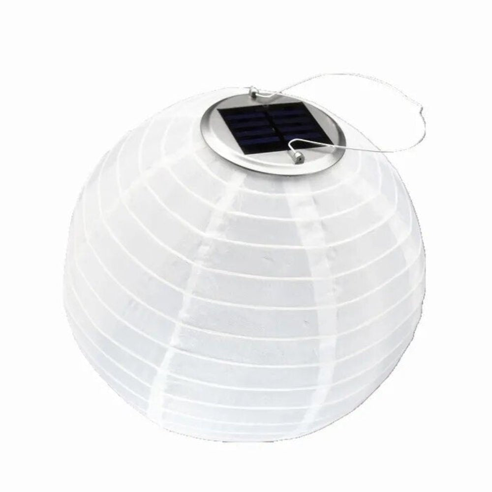Solar Outdoor Lantern — 12" Warm White LED, Dusk-to-Dawn Sensor, IP55, Garden & Patio