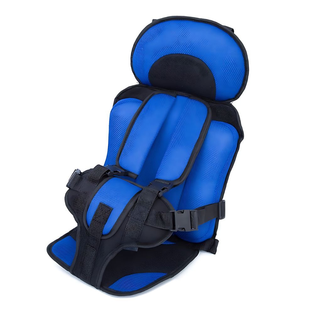 Portable Child Car Seat — 6-Point Harness, Adjustable 6 Months to 12 Years, Washable