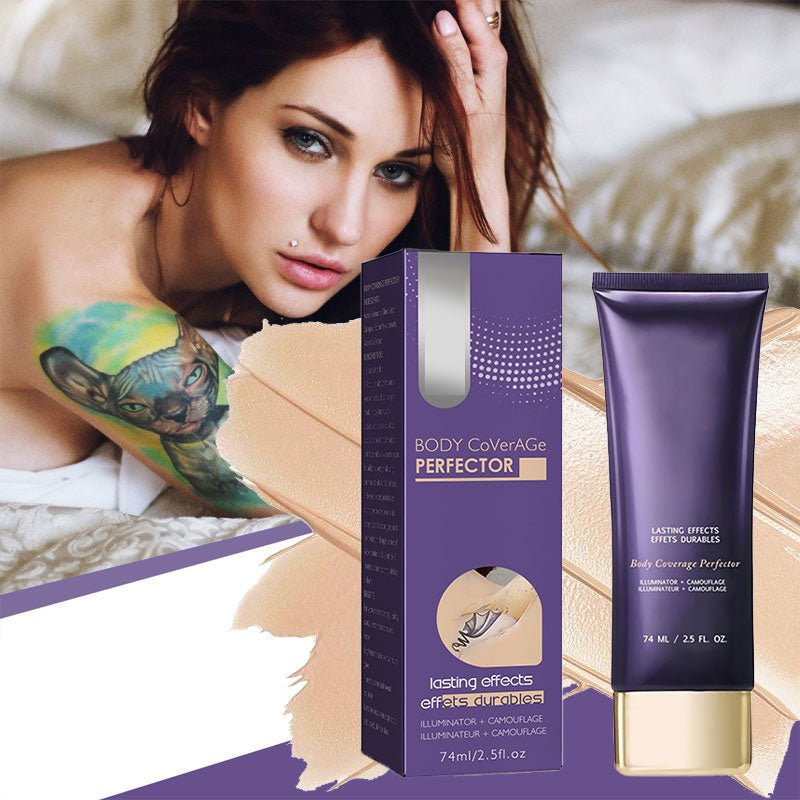 Body Coverage Perfector — Waterproof Body Makeup for Tattoos, Scars & Veins, 6 Buildable Shades, 74ml