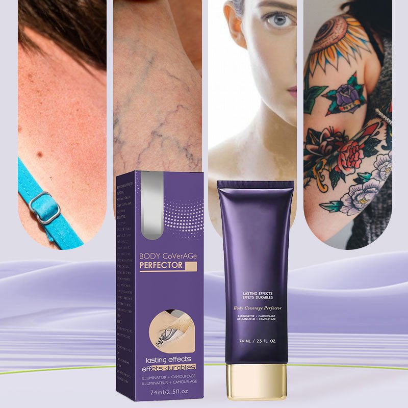 Body Coverage Perfector — Waterproof Body Makeup for Tattoos, Scars & Veins, 6 Buildable Shades, 74ml