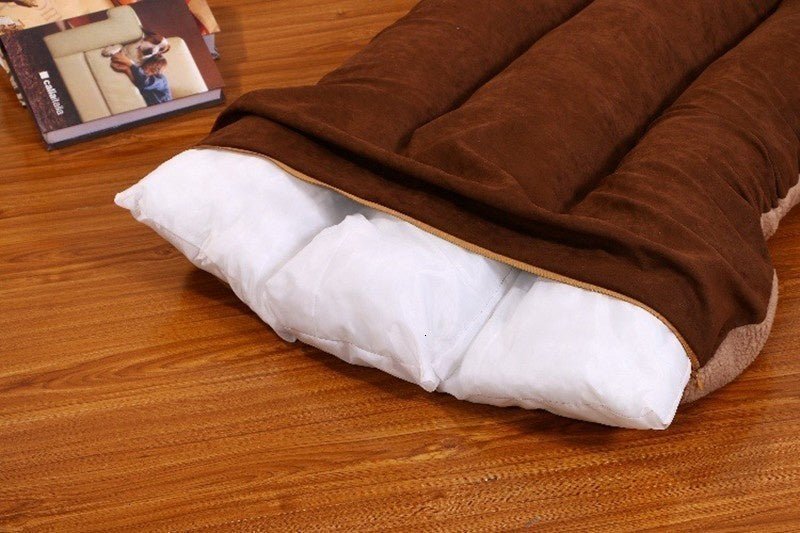 Snoozer Dog Bed — Warm Fleece Cover, Cotton-Filled Supportive Base, Removable Washable Cover
