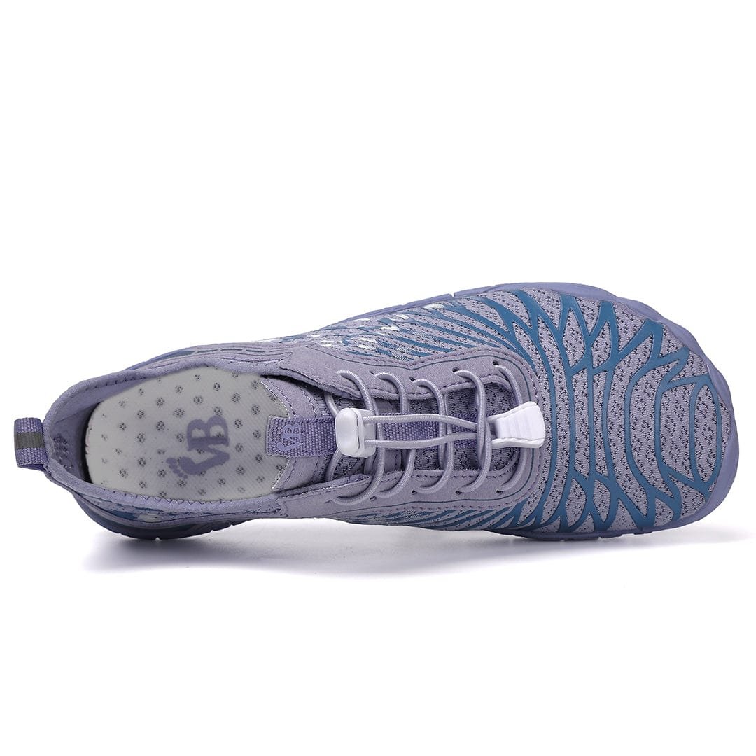 Coren Barefoot Shoes — Minimalist Lavender-Blue Pattern for Natural Movement