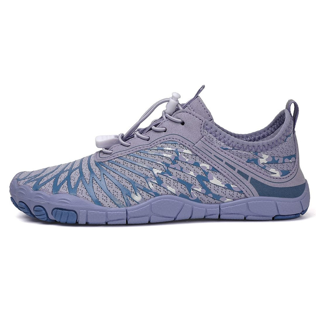 Coren Barefoot Shoes — Minimalist Lavender-Blue Pattern for Natural Movement