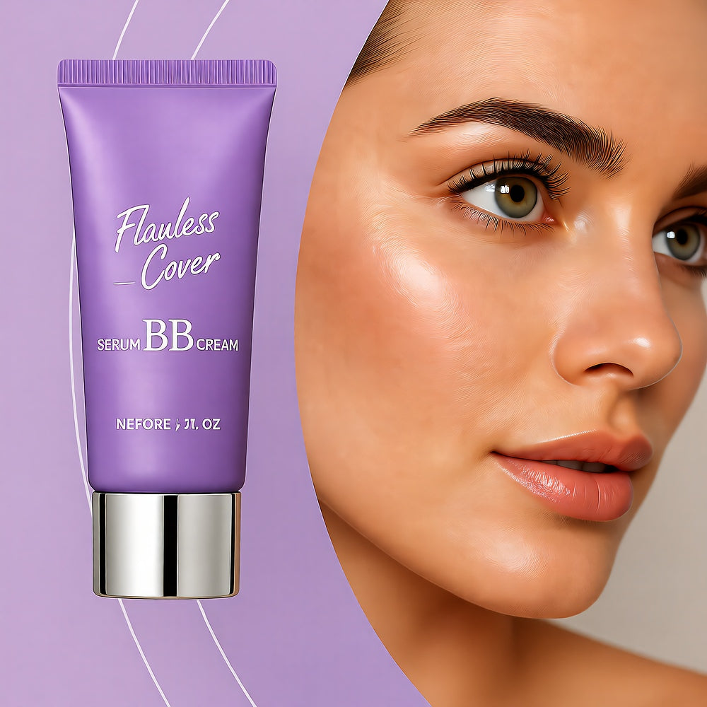 Moisturizing BB Cream — Lightweight Blemish Coverage with Jojoba & Shea Butter, Brush Included, 50g