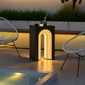 Arched Solar Table Light — IP65 Waterproof Outdoor Lamp, Dusk-to-Dawn Sensor, Remote Control