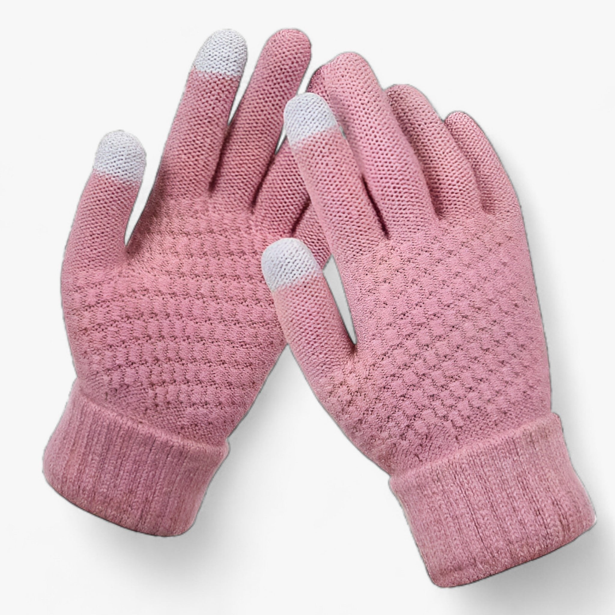 Woolen Winter Gloves — Touchscreen Compatible, Stretch Fit, Full Finger Warmth