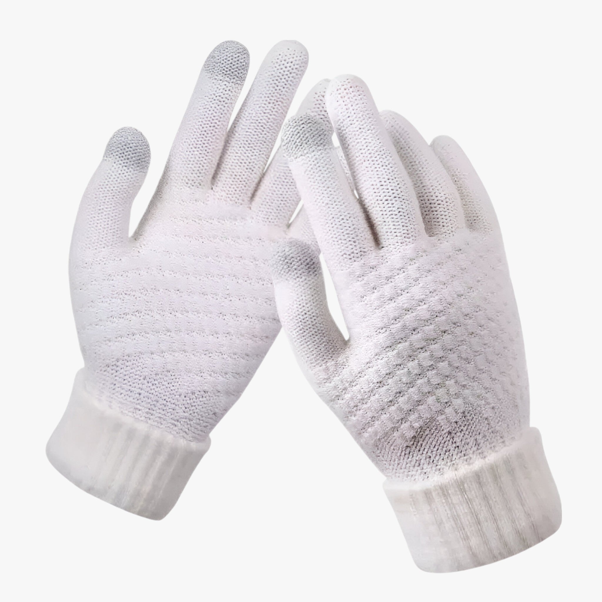 Woolen Winter Gloves — Touchscreen Compatible, Stretch Fit, Full Finger Warmth