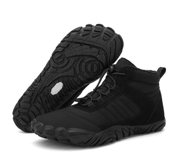 Okra Pro Barefoot Winter Shoes — Warm Lined, Slip-Resistant Grip, Flexible Unisex