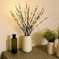 LED Willow Branch Lights — 27" Flexible Battery-Powered Decor, IP65, Indoor/Outdoor