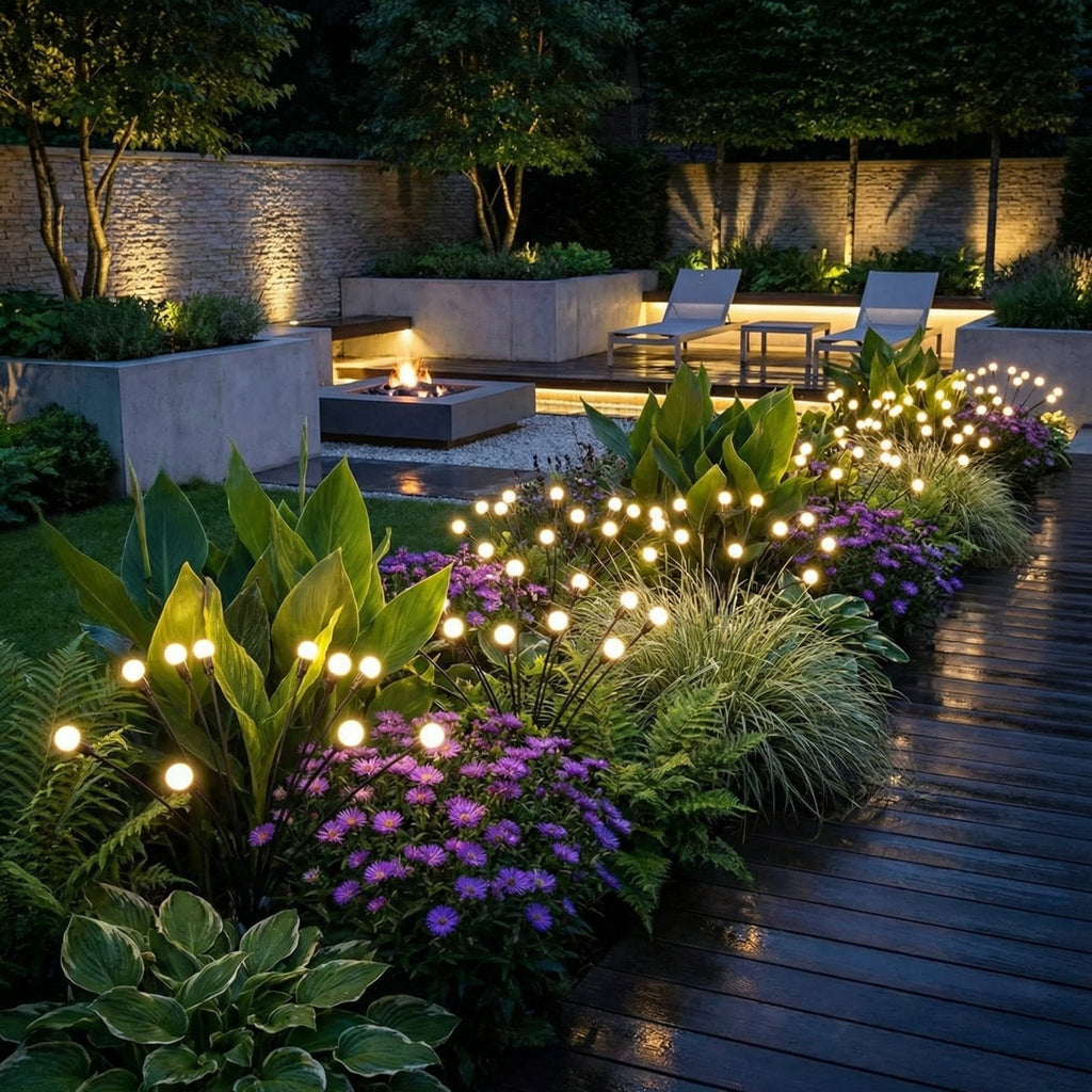 Solar Swaying Garden Lights — 30" Dusk-to-Dawn LED Stakes with Gentle Motion, IP65
