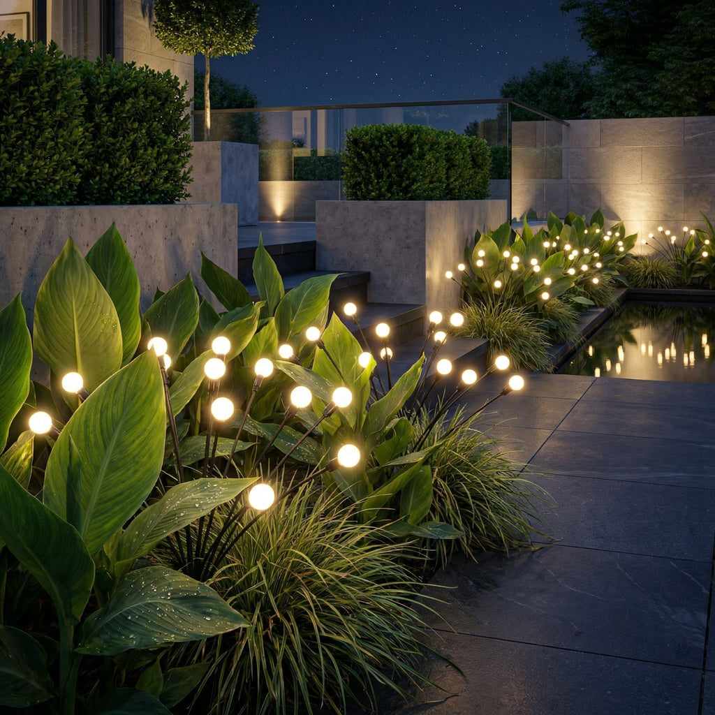 Solar Swaying Garden Lights — 30" Dusk-to-Dawn LED Stakes with Gentle Motion, IP65