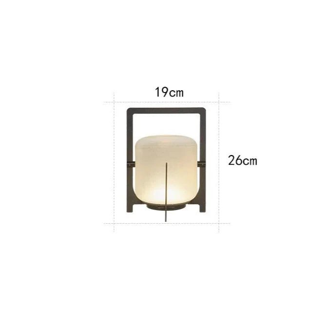 Solar Akari Lamp — Sculptural Carbon Steel & Glass Garden Light, Dusk-to-Dawn, IP65