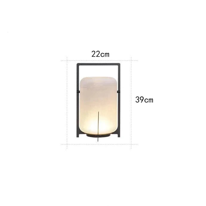 Solar Akari Lamp — Sculptural Carbon Steel & Glass Garden Light, Dusk-to-Dawn, IP65