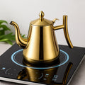 Stainless Steel Electric Kettle — Built-In Filter, Ergonomic Handle, 1L & 1.5L, Silver or Gold