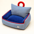 Pet Sofa Nest Bed — Plush Raised-Side Dog & Cat Couch, M to XL