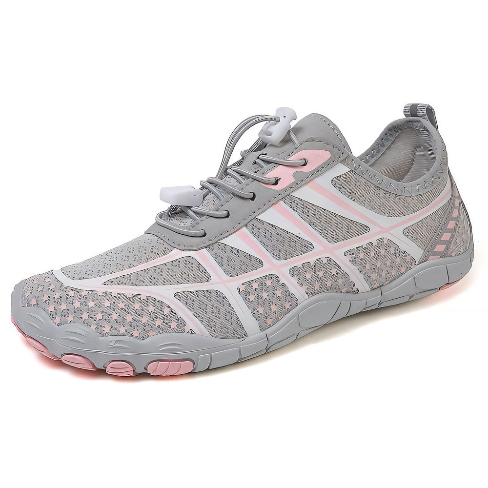Mirox Ash Rose Athletic Shoes, Breathable Mesh Upper, Flexible Sole, Quick-Lace, Low-Profile