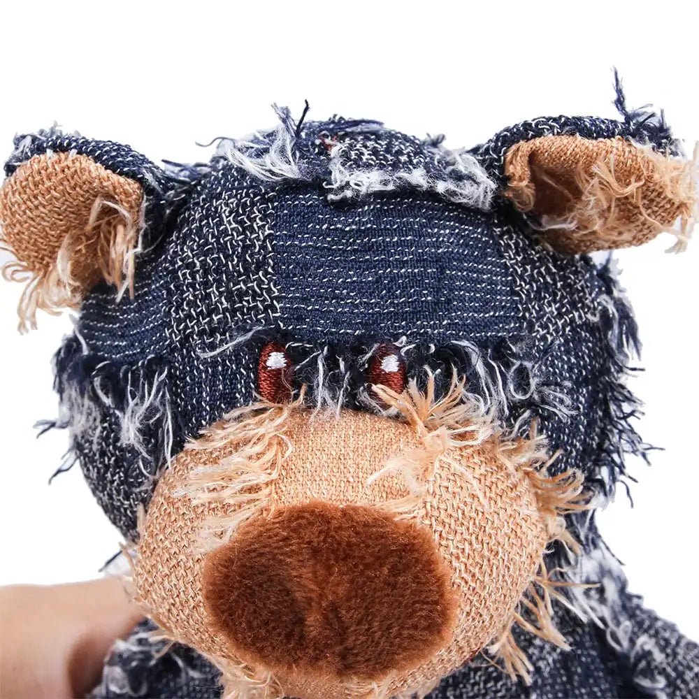 Plush Bear Dog Toy for Heavy Chewers — Durable with Teeth-Cleaning Texture