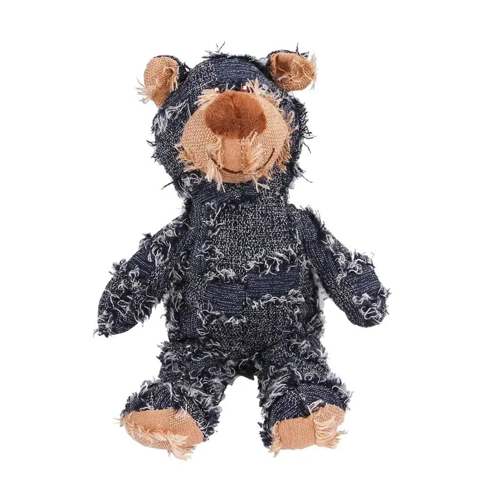 Plush Bear Dog Toy for Heavy Chewers — Durable with Teeth-Cleaning Texture