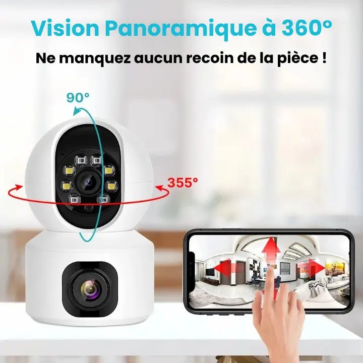 Baby Monitor Camera 2K HD Pan-Tilt — Infrared Night Vision, Two-Way Audio, Wi-Fi Smartphone App