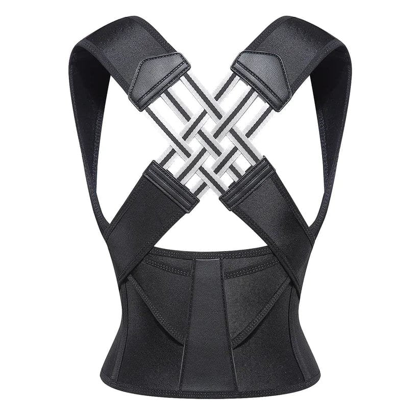 Adjustable Back Support Belt — Ergonomic Posture Corrector Band, Breathable Polyester, S–2XL