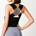 Adjustable Back Support Belt — Ergonomic Posture Corrector Band, Breathable Polyester, S–2XL