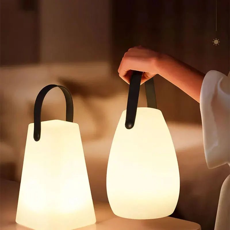 Cordless Outdoor LED Lamp — USB Rechargeable, Dimmable, 8 Colors, Remote & Scheduling