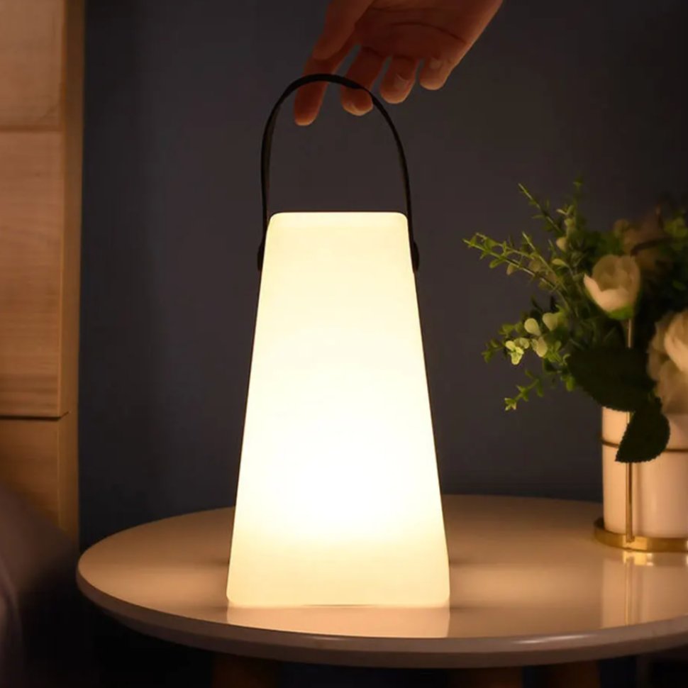 Cordless Outdoor LED Lamp — USB Rechargeable, Dimmable, 8 Colors, Remote & Scheduling