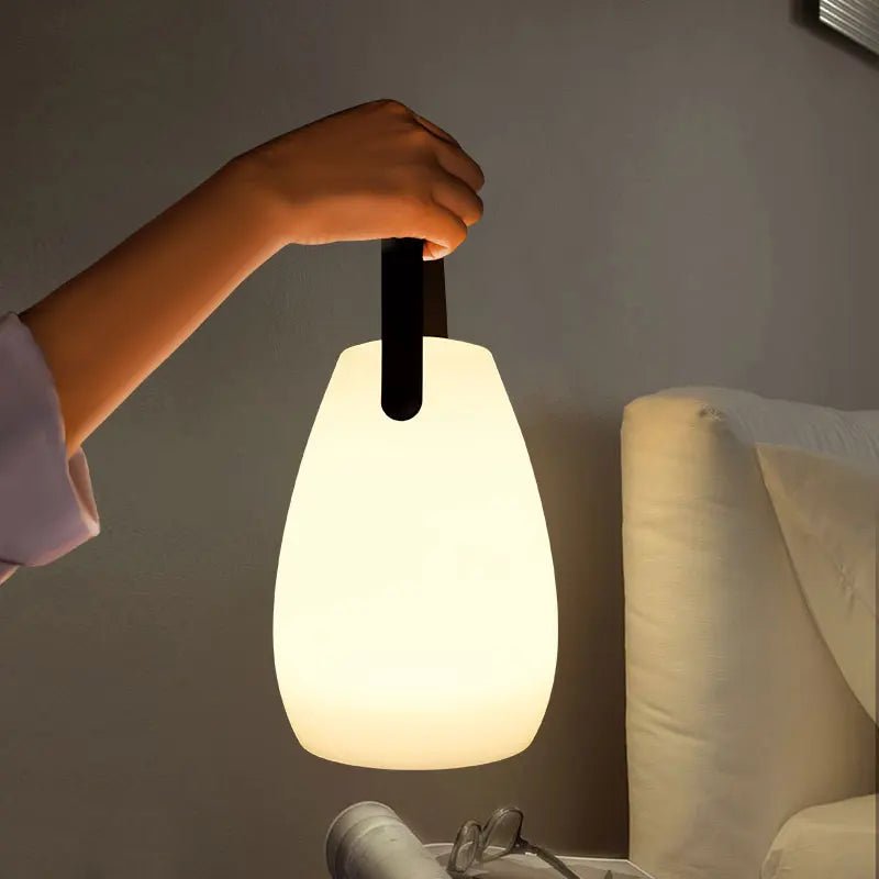 Cordless Outdoor LED Lamp — USB Rechargeable, Dimmable, 8 Colors, Remote & Scheduling