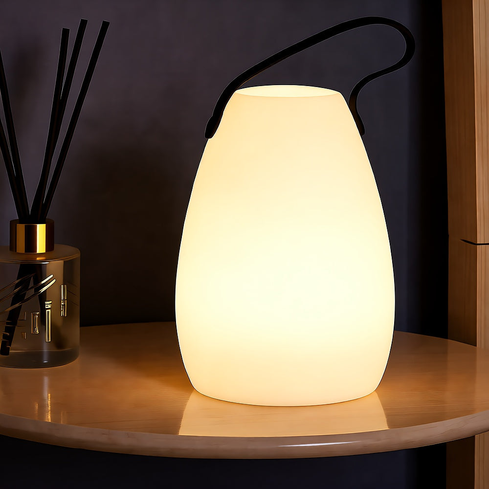 Cordless Outdoor LED Lamp — USB Rechargeable, Dimmable, 8 Colors, Remote & Scheduling